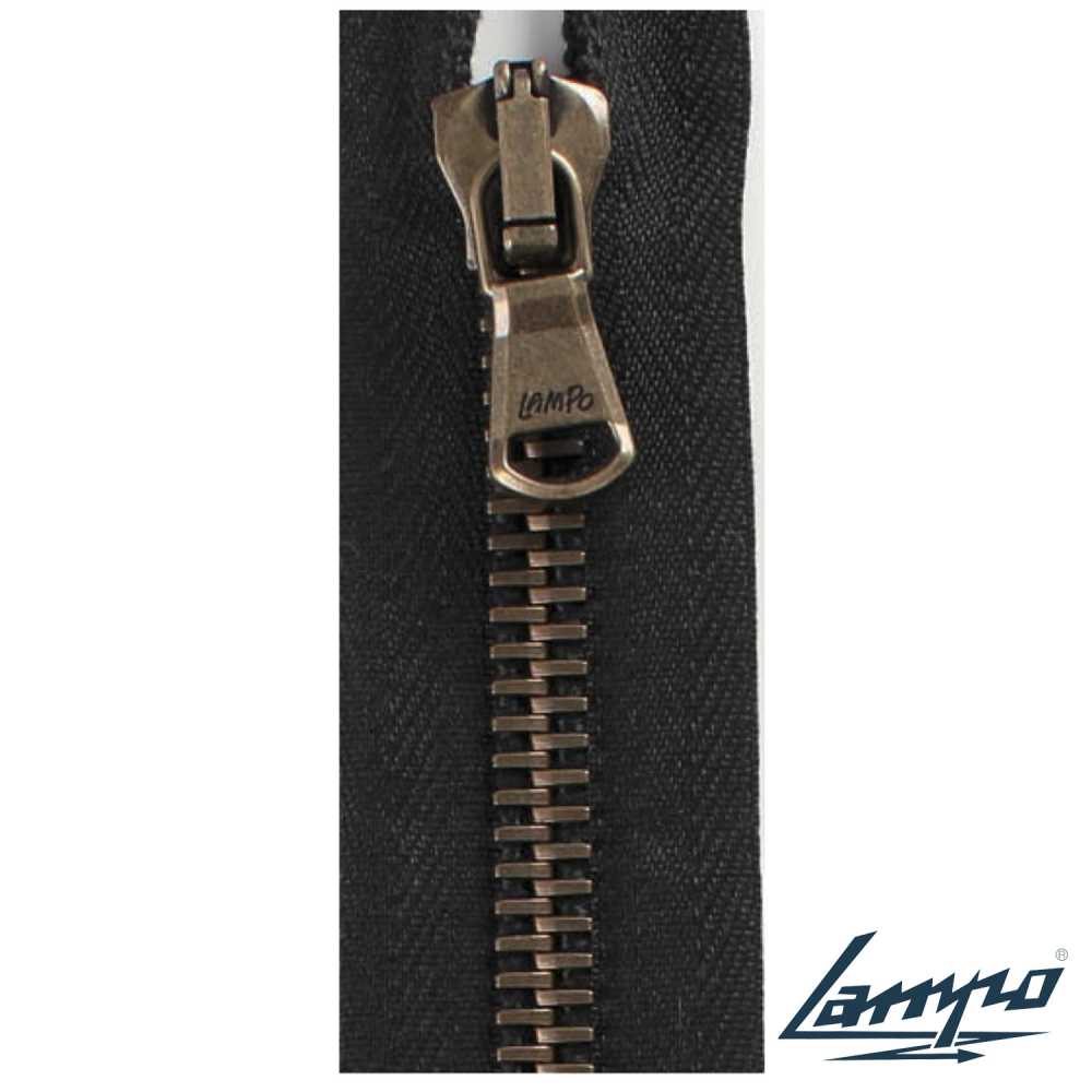 SL-8-ABE-CLOSED Super Lampo 8 사이즈 골동품 골드 스톱[지퍼] LAMPO (GIOVANNI LANFRANCHI SPA)