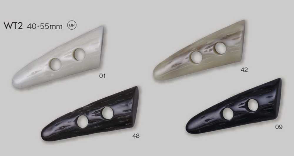 WT2 폴리에스터 수지 토글 버튼[단추] 다이야 버튼(DAIYA BUTTON)