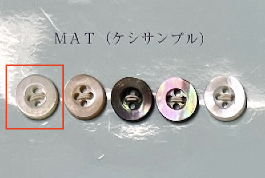 EX101MAT 4홀, 테두리, 쉘 버튼, 타카세, 무광[단추] 토모이(TOMOI)