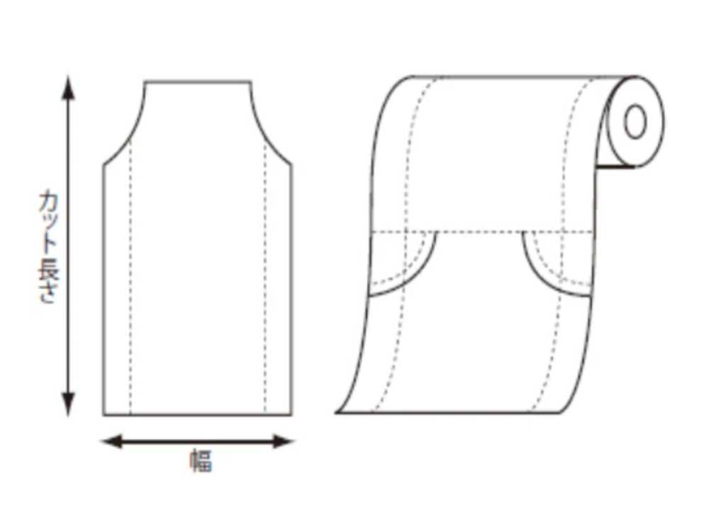 41467 와이드 PE 거싯 롤 커버 폭 580/680mm X 1600mm[잡화 및 기타] COPACK