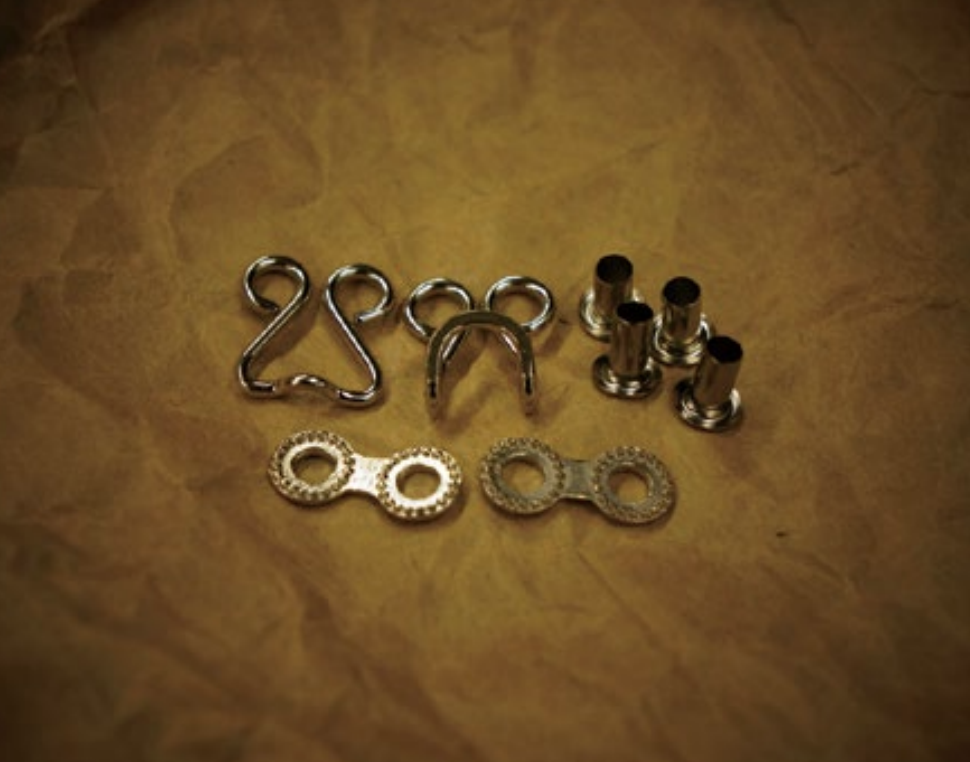 W-A2CH A-2 칼라 후크 세트(아이릿 와셔 6mm/8mm)[버클 / 고리] 아사히지퍼(Asahi Fastener)