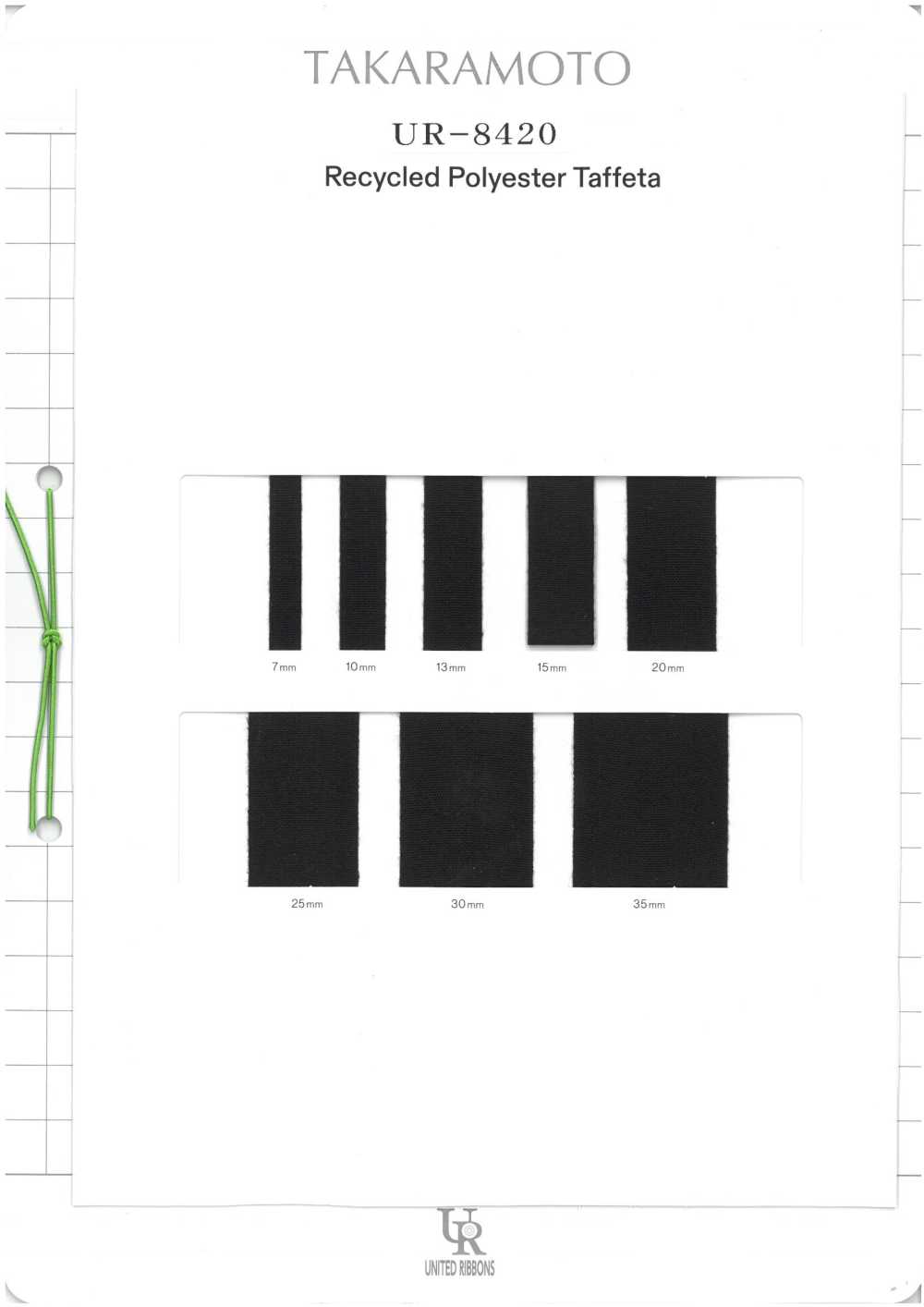 UR-8420-SAMPLE UR-8420 샘플 카드[샘플북] UNITED RIBBONS