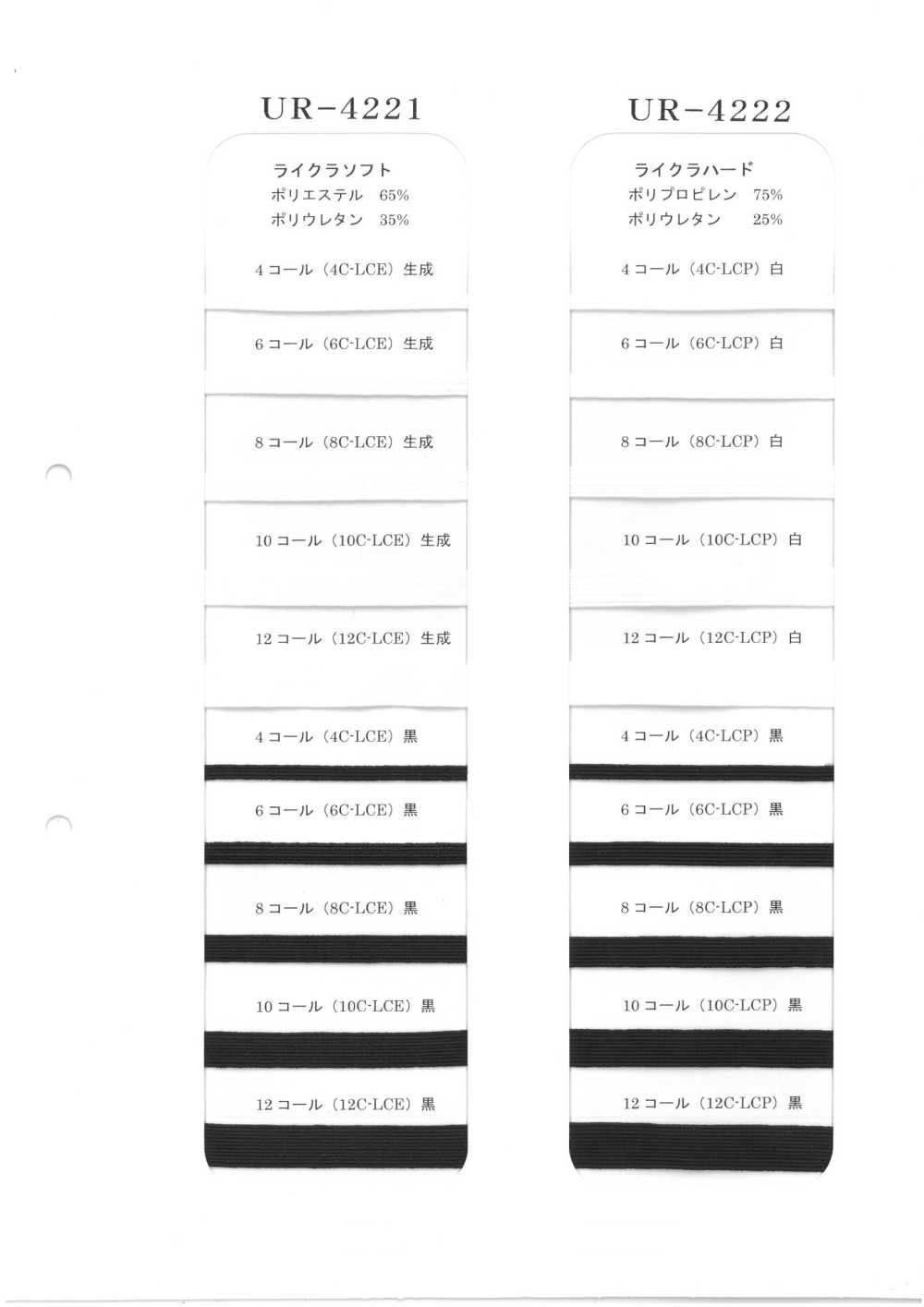 UR4221-UR4222-SAMPLE UR-4221 샘플 카드[샘플북] UNITED RIBBONS