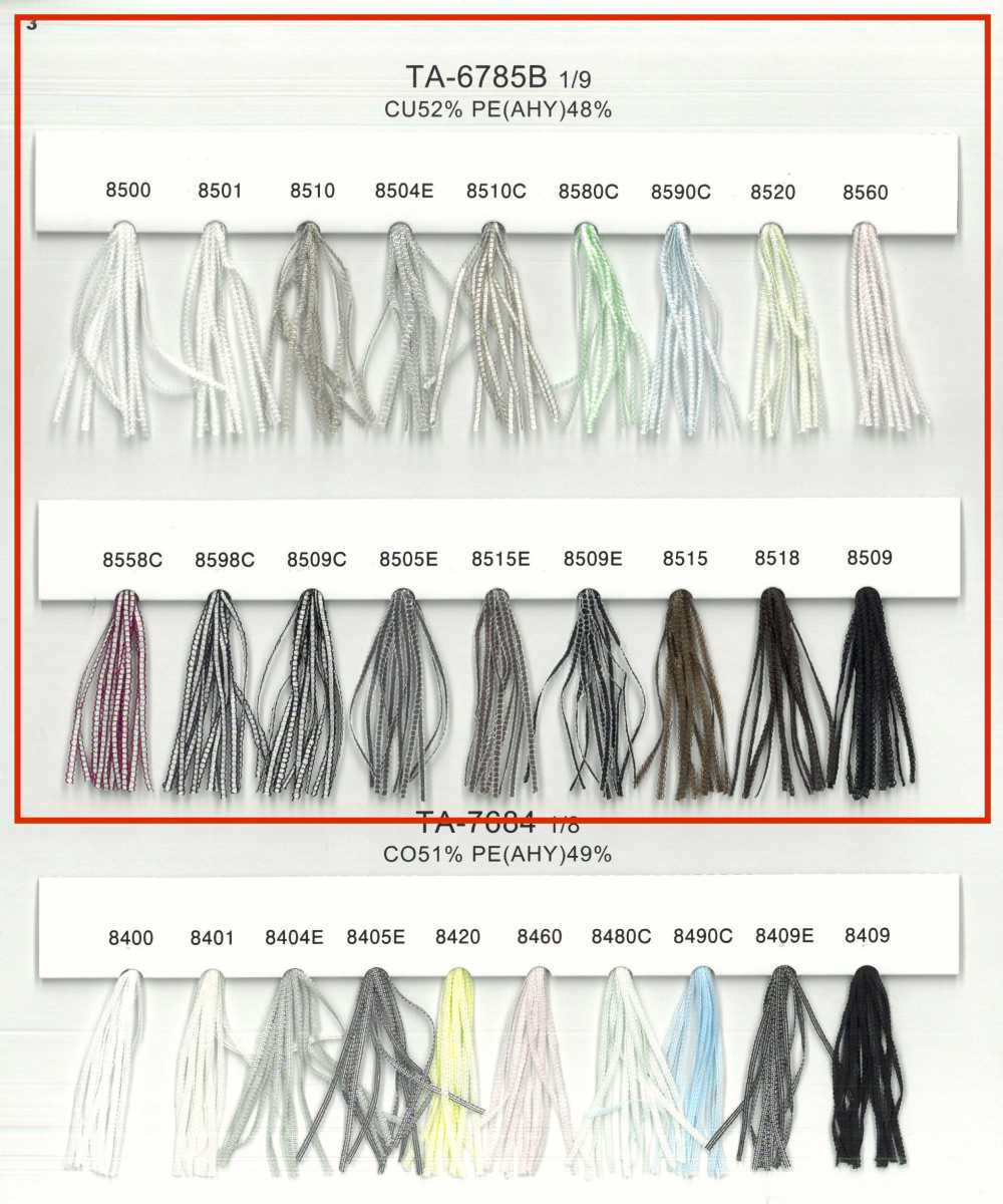 TA-6785B-SAMPLE TA-6785 샘플 카드[샘플북] UNITED RIBBONS