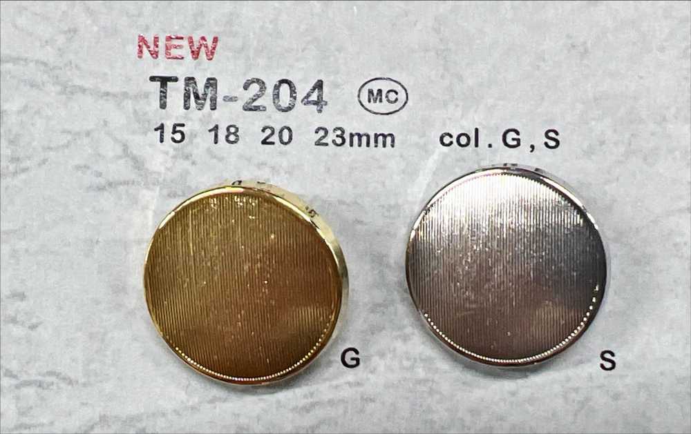 TM-204 금속 단추, 뒷발, 가장자리 DAIYA BUTTON