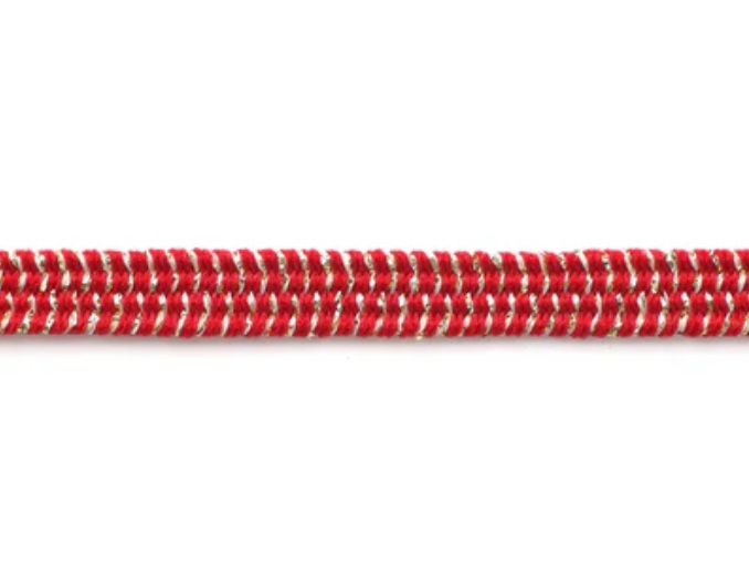 WR9-B 일본식 플랫 글리터 탄성 코드 4mm[고무밴드] Cordon