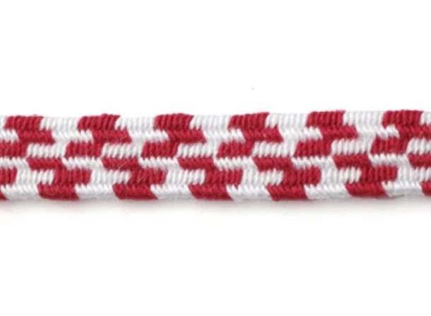 THGB03-B 일본식 탄성 웨빙, 체크 무늬, 6mm[고무밴드] Cordon