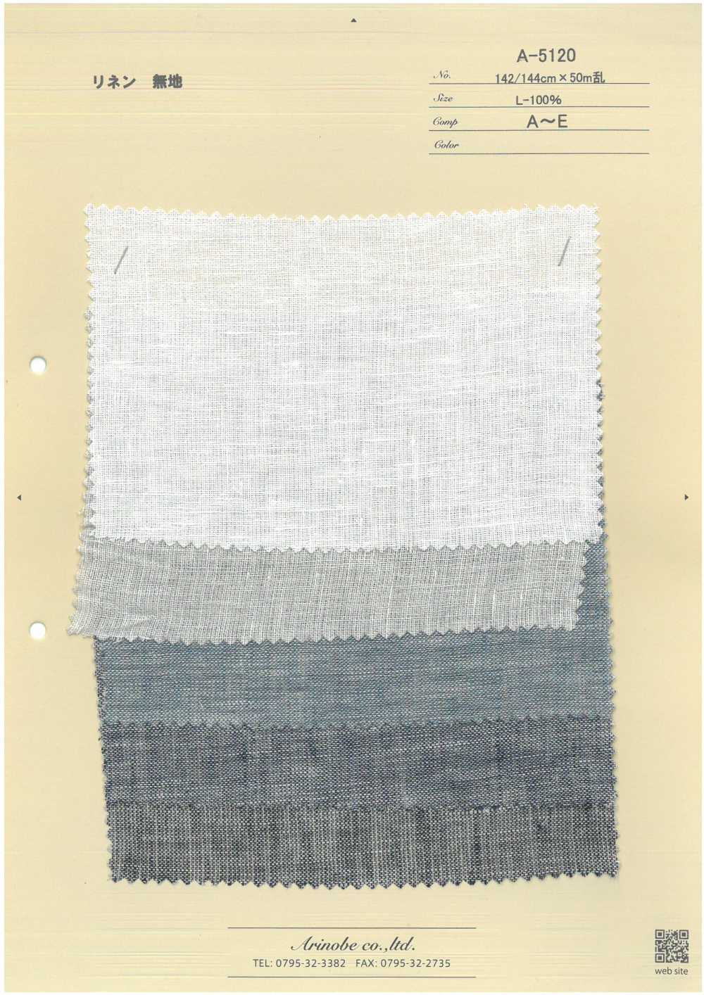 A-5120 패턴 없는 리넨[원단] ARINOBE CO., LTD.