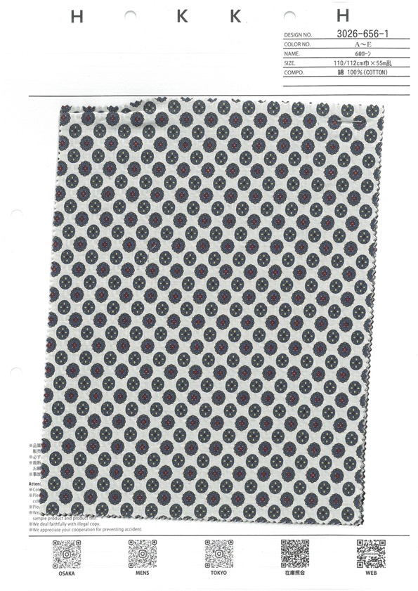 3026-656-1 60 론 코몬[원단] 홋코(HOKKOH)