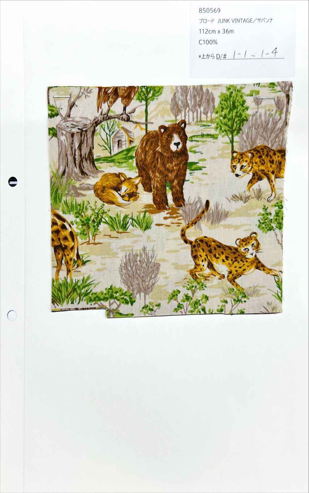 850569 브로드클로스 정크 빈티지 사바나[원단] VANCET