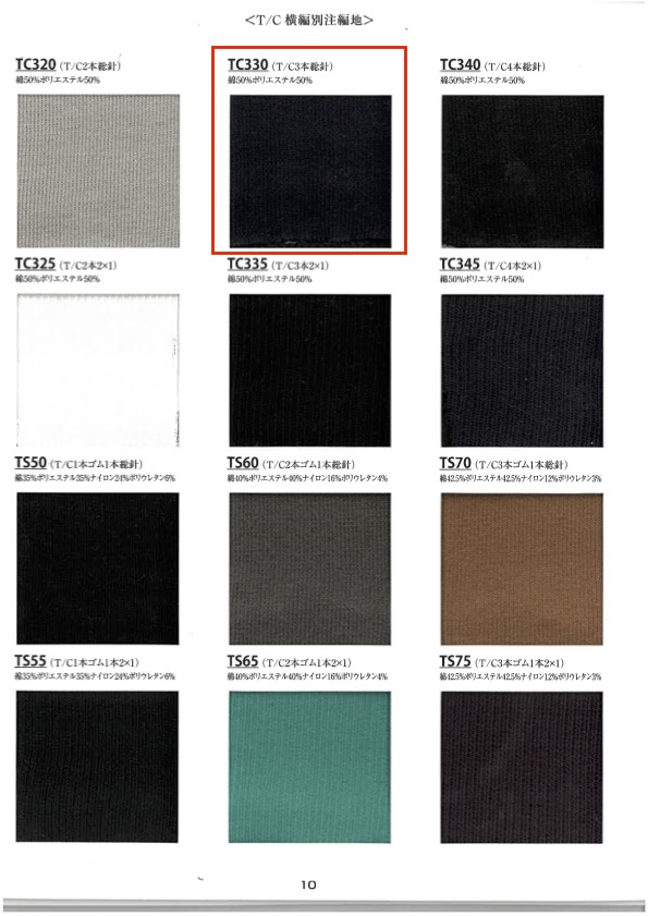 TC330 리브 니트 T/C 바늘 총 3개, 너비 60cm[리브 니트 / 고무단 / 시보리] TAKENAKA CORPORATION