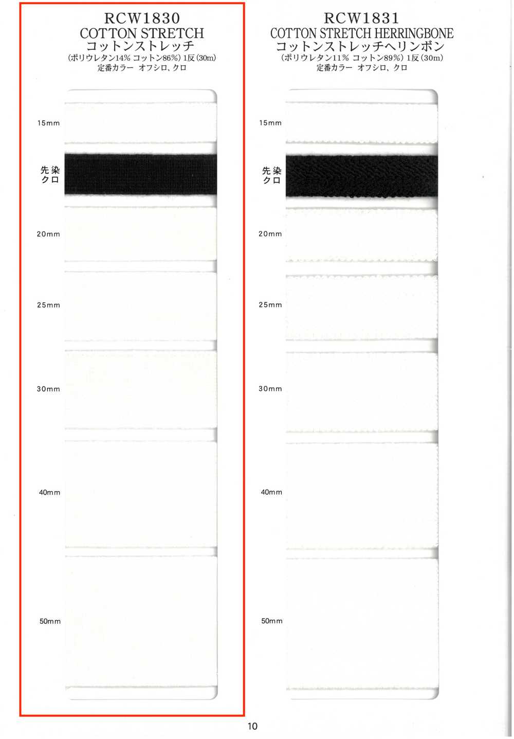RCW1830 코튼 태피터[리본 / 테이프 / 코드] RIVER