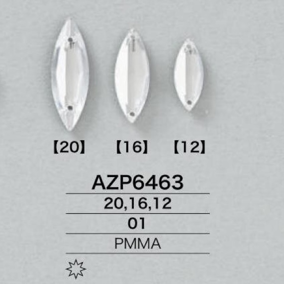 AZP6463 아크릴 수지 재봉 부품[잡화 및 기타] IRIS