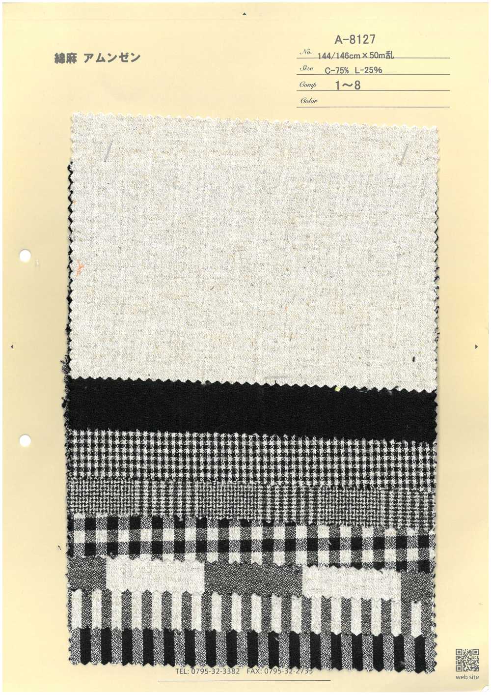 A-8127 린넨의 거친 표면[원단] ARINOBE CO., LTD.