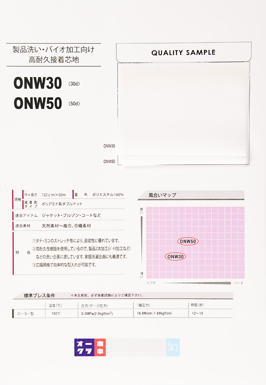ONW30 제품 바이오 용 고 내구 심지 (30D) 닛토보 (닛토보인터라이닝)