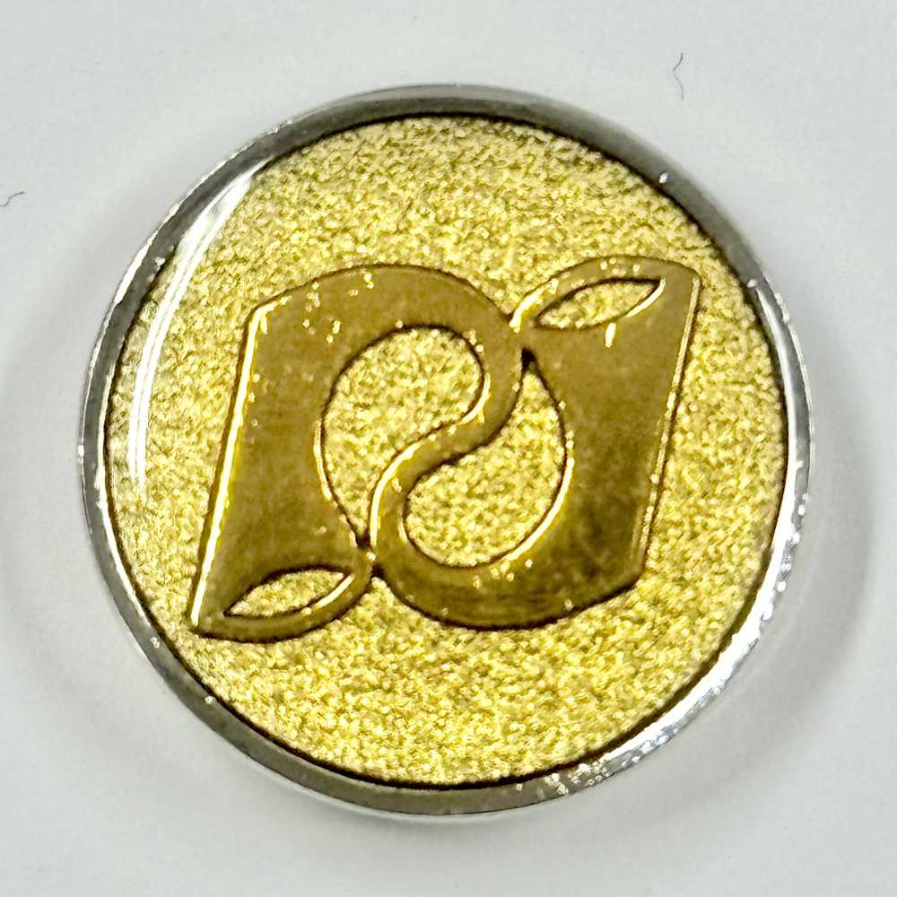 EX189 일본산 슈트・재킷 메탈 버튼 (메탈 단추) 버튼 옐로우