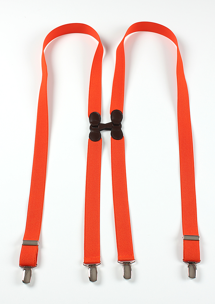 VAR-87 BRETELLE & BRACES 오렌지 H 형 멜빵[정장 액세서리] Bretelle & Braces