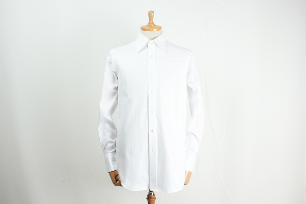 GXPSH2 토마스 메이슨 원단 사용 하얀 아야 직조 레귤러 컬러 셔츠[의류제품] 야마모토 (EXCY)