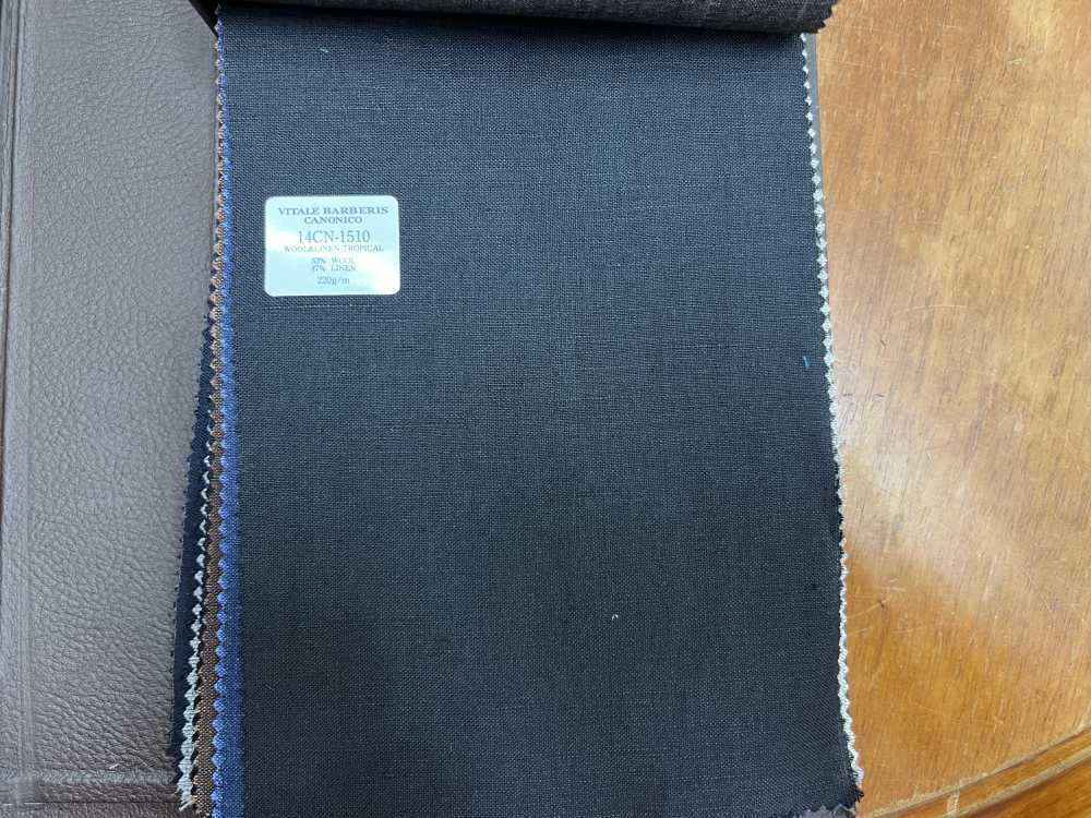 14CN-1510 CANONICO 21 micron Wool & Linen 블랙[원단] CANONICO