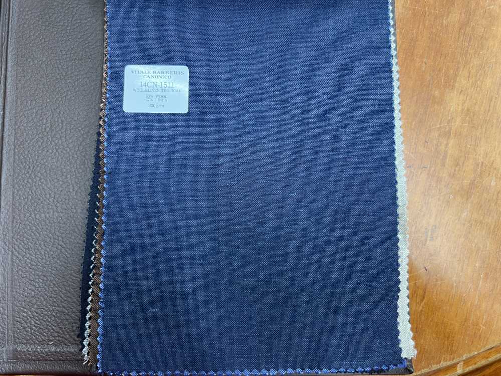 14CN-1511 CANONICO 21 micron Wool & Linen 네이비[원단] CANONICO