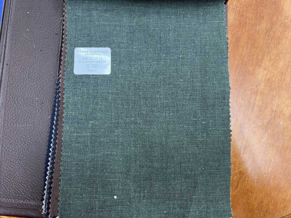 14CN-1513 CANONICO 21 micron Wool & Linen 그린[원단] CANONICO