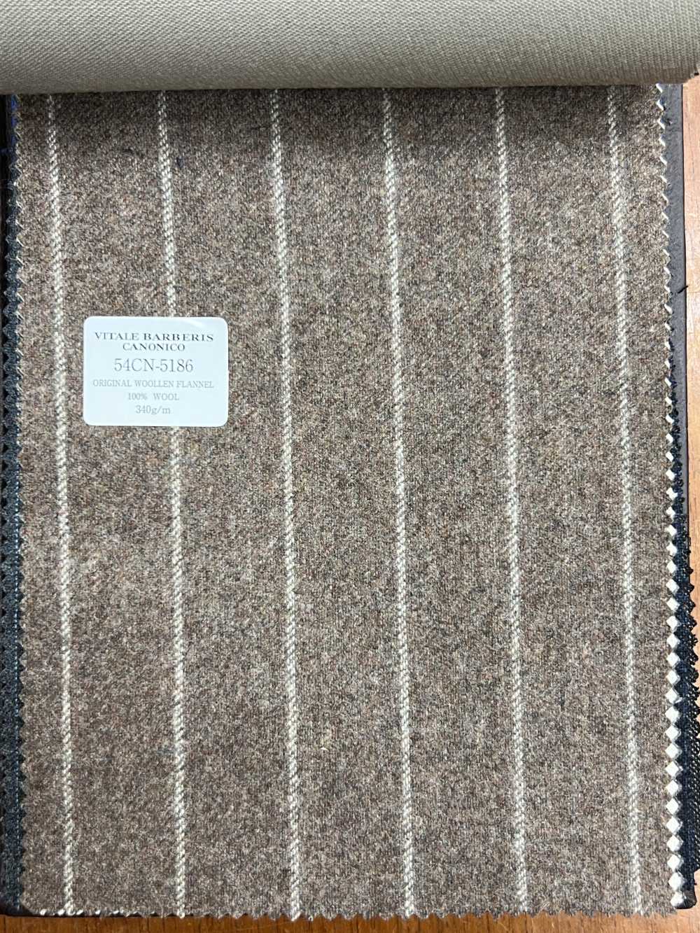 54CN5186 CANONICO ORIGINAL WOOLEN FLANNEL 브라운[원단] CANONICO