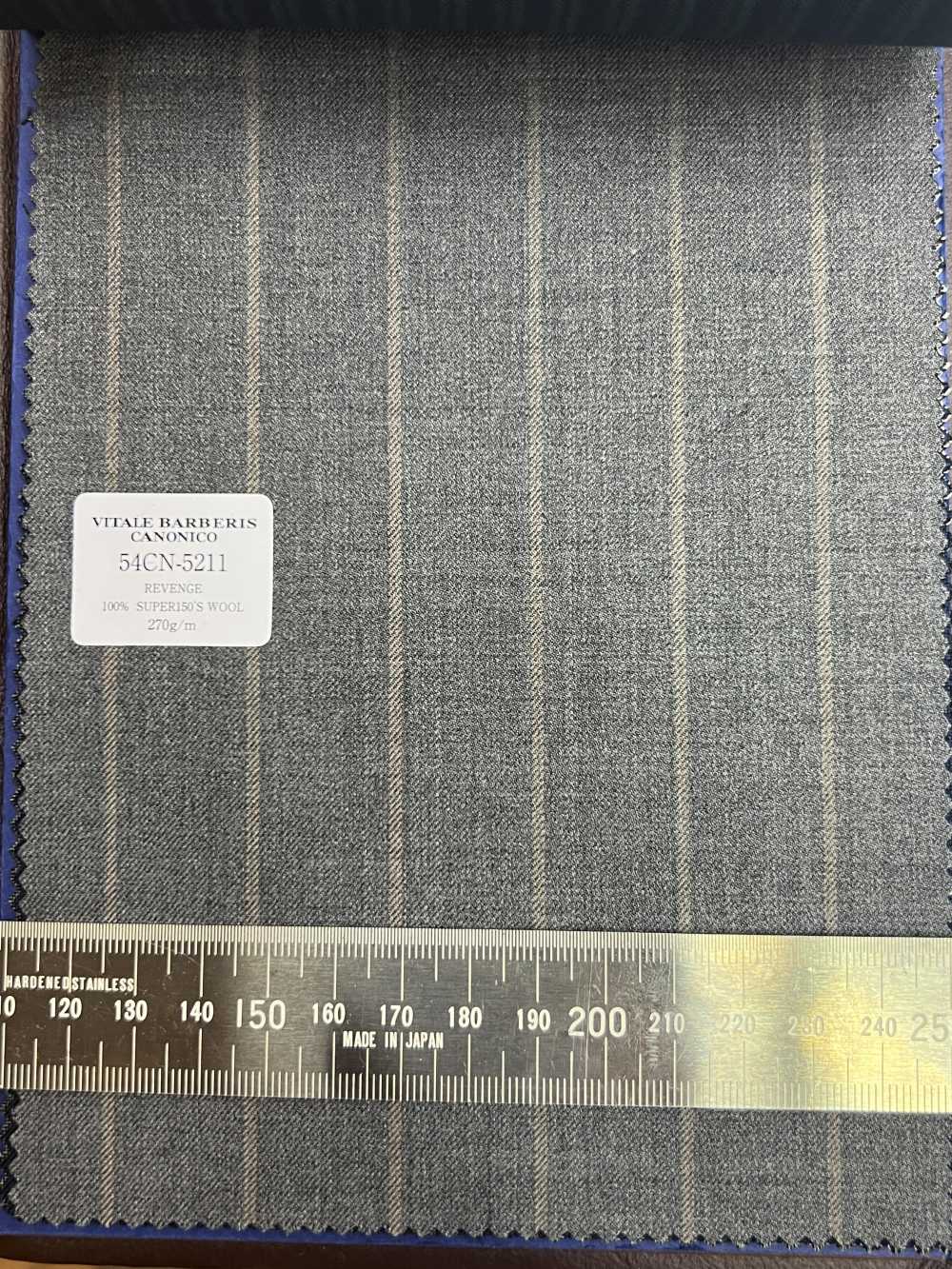 54CN5211 CANONICO(카노니코) Super150' 실 W/100 REVENGE 그레이[원단] CANONICO