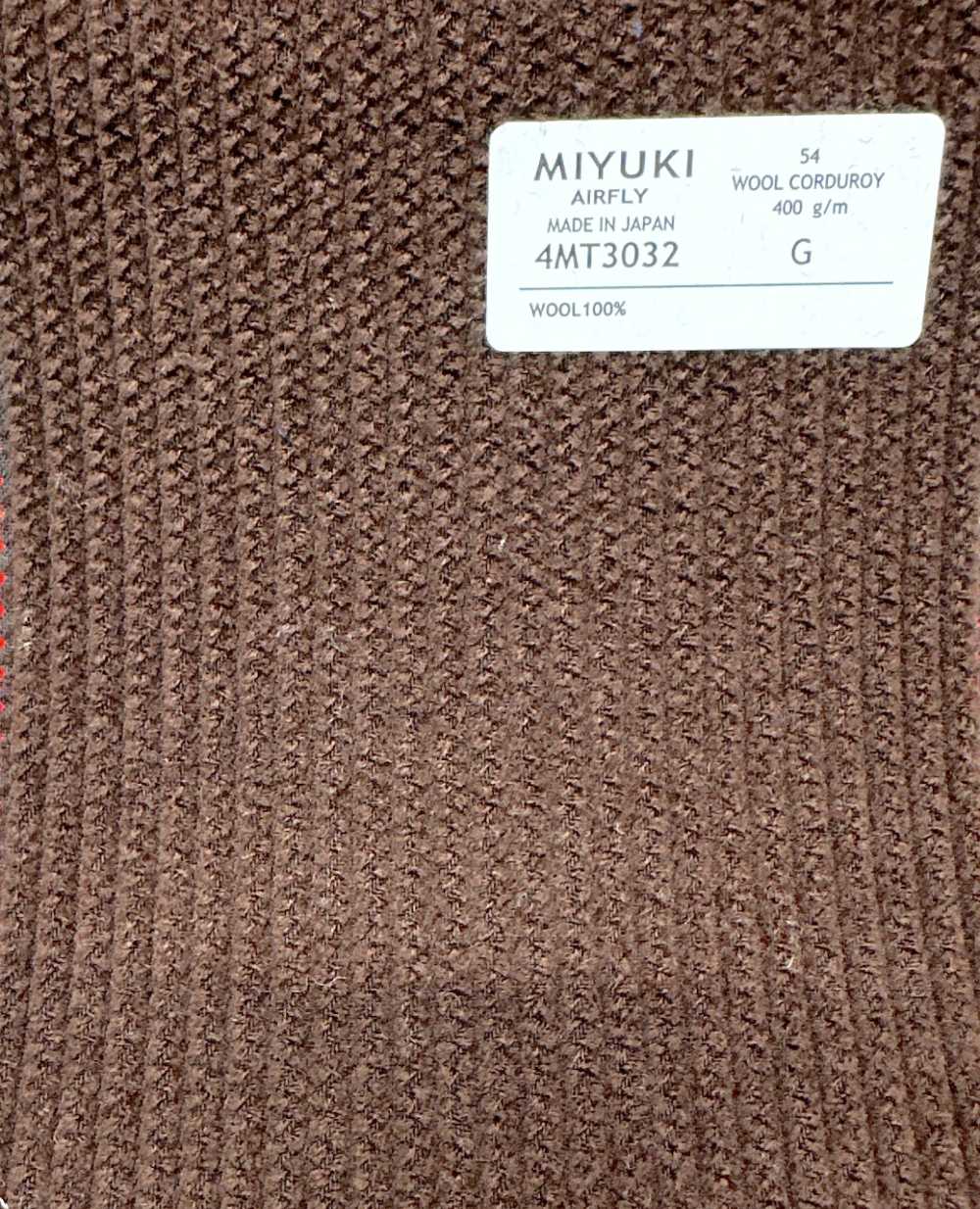 4MT3032 VARAIETES WOOL CORDUROY 중차[원단] 미유키 케오리(MIYUKI)