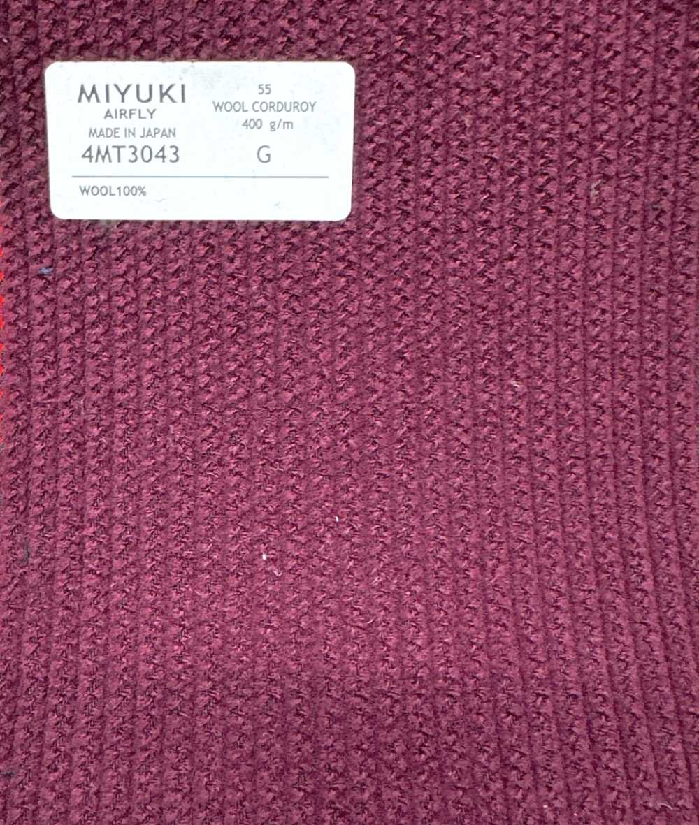 4MT3043 VARAIETESWOOL CORDUROY 외[원단] 미유키 케오리(MIYUKI)