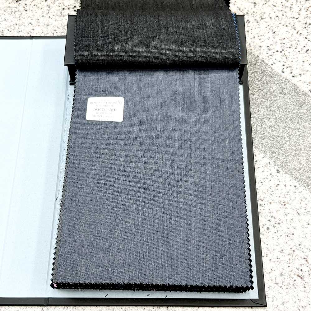 56451-50 25SS BEST SELECTION 【N-STRETCH】 에누 스트레치 챠콜 무지[원단] 쿠니시마 주식회사