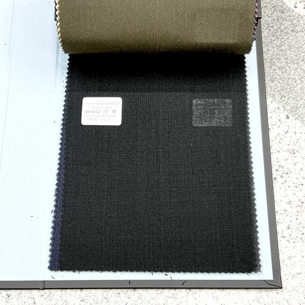 46442-17 25SS BEST SELECTION 【Lightness Wool】 라이트 네스 울 블랙 무지[원단] 쿠니시마 주식회사