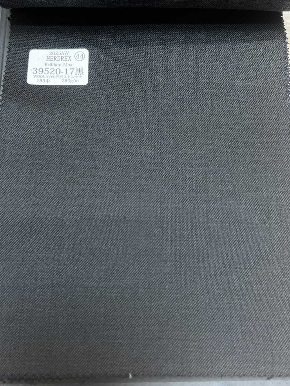 39520-17 25AW HERDREX 【Brilliant Max】 브릴리언트 맥스 블랙 무지[원단] 쿠니시마 주식회사