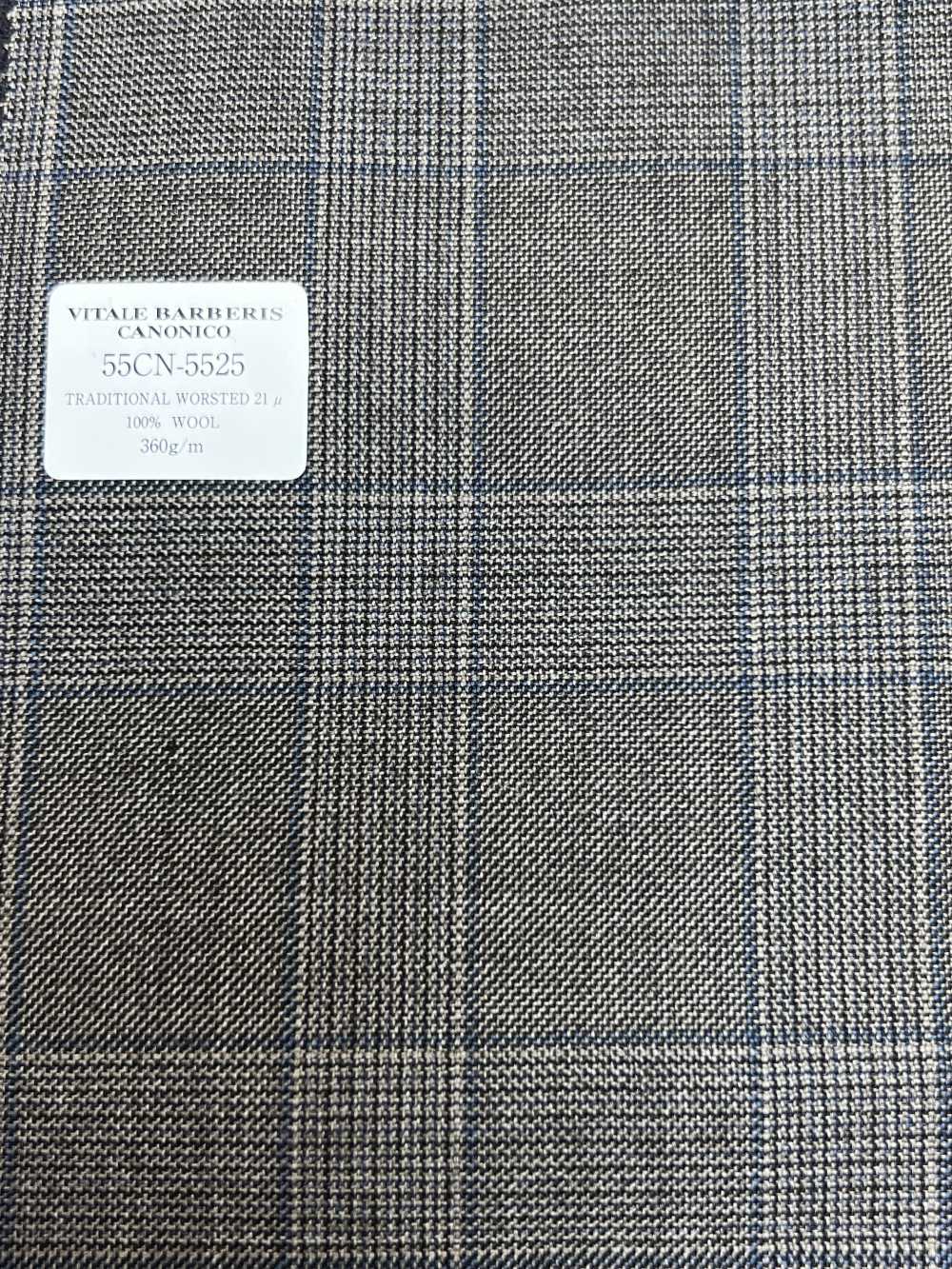 55CN5525 CANONICO (카노니코) TRADITIONAL WORSTED 21μ 브라운 글렌 체크[원단] CANONICO