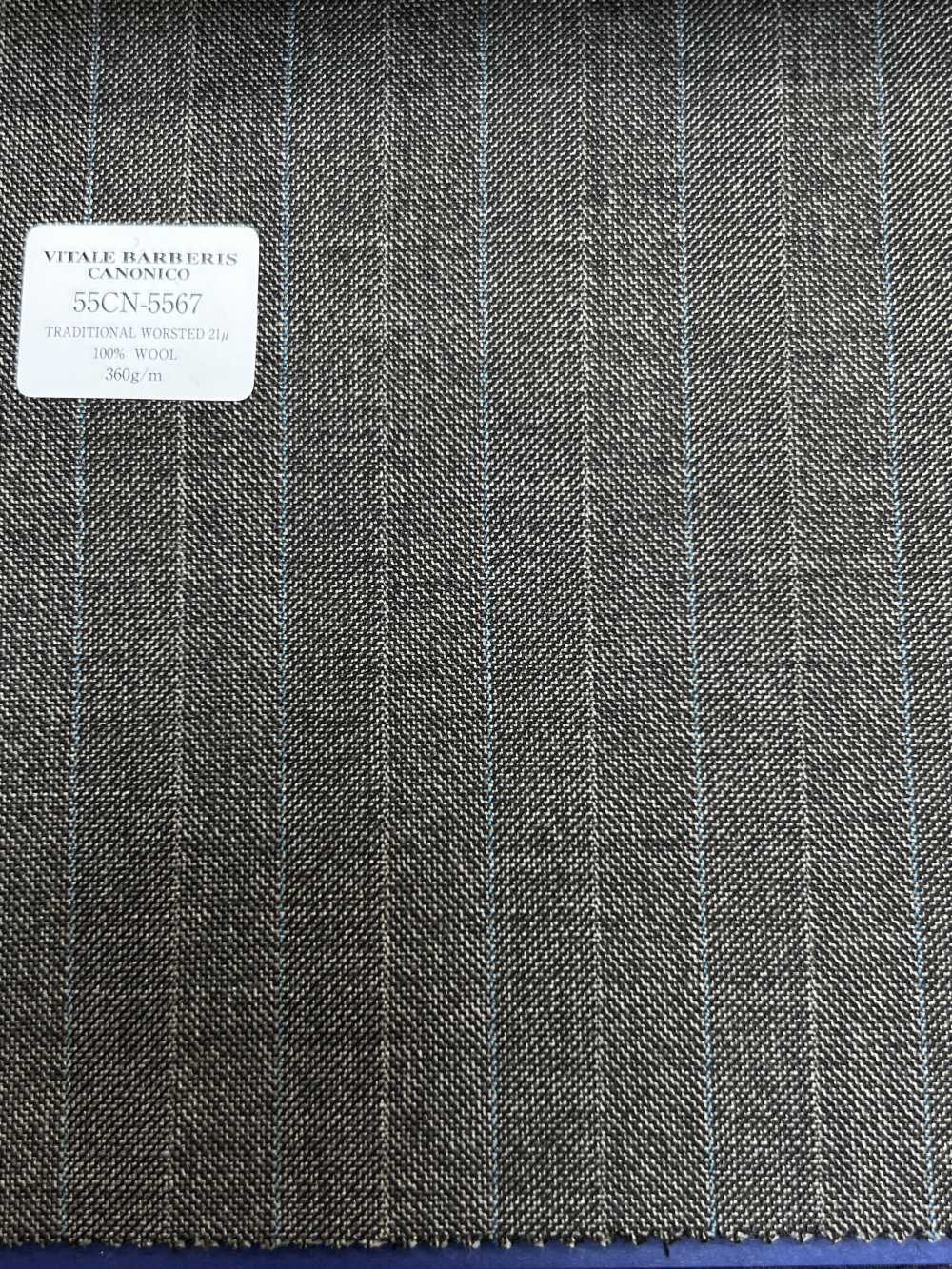 55CN5567 CANONICO (카노니코) TRADITIONAL WORSTED 21μ 베이지 얼터네이트 스트라이프[원단] CANONICO