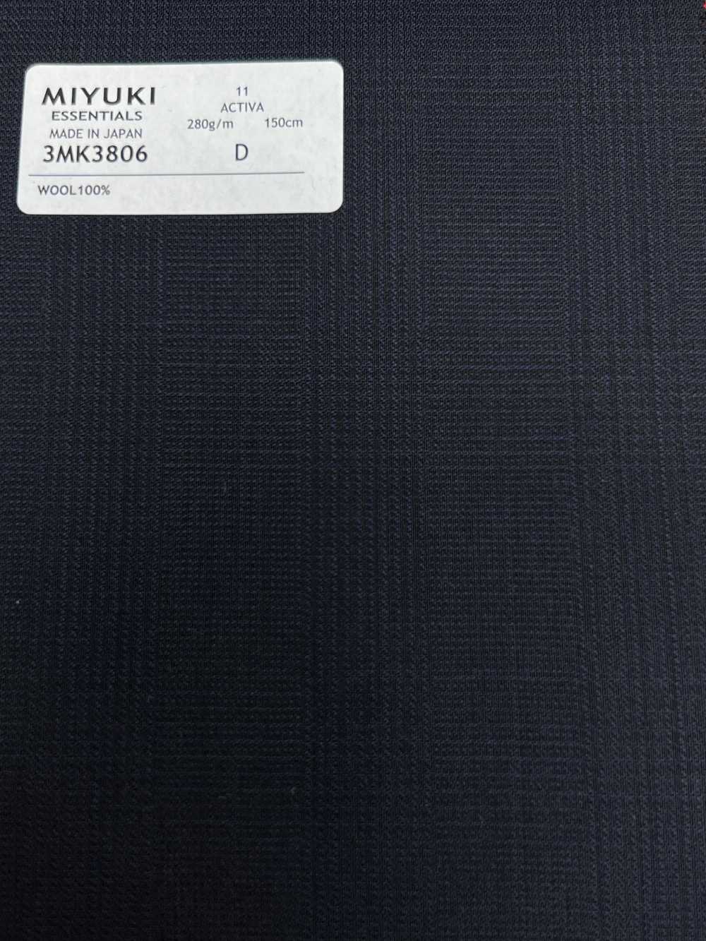 3MK3806 25AW ACTIVA (액티바) 글렌 체크 네이비[원단] 미유키 케오리(MIYUKI)