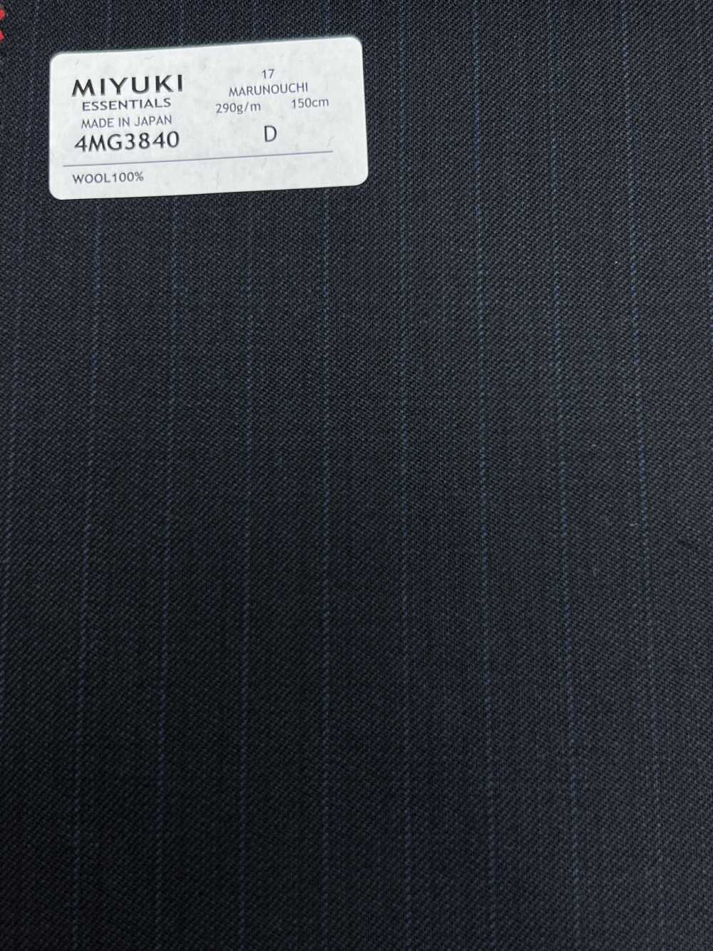 4MG3840 25AW MARUNOUCHI(마르노우치) 얼터 스트라이프 다크 네이비[원단] 미유키 케오리(MIYUKI)