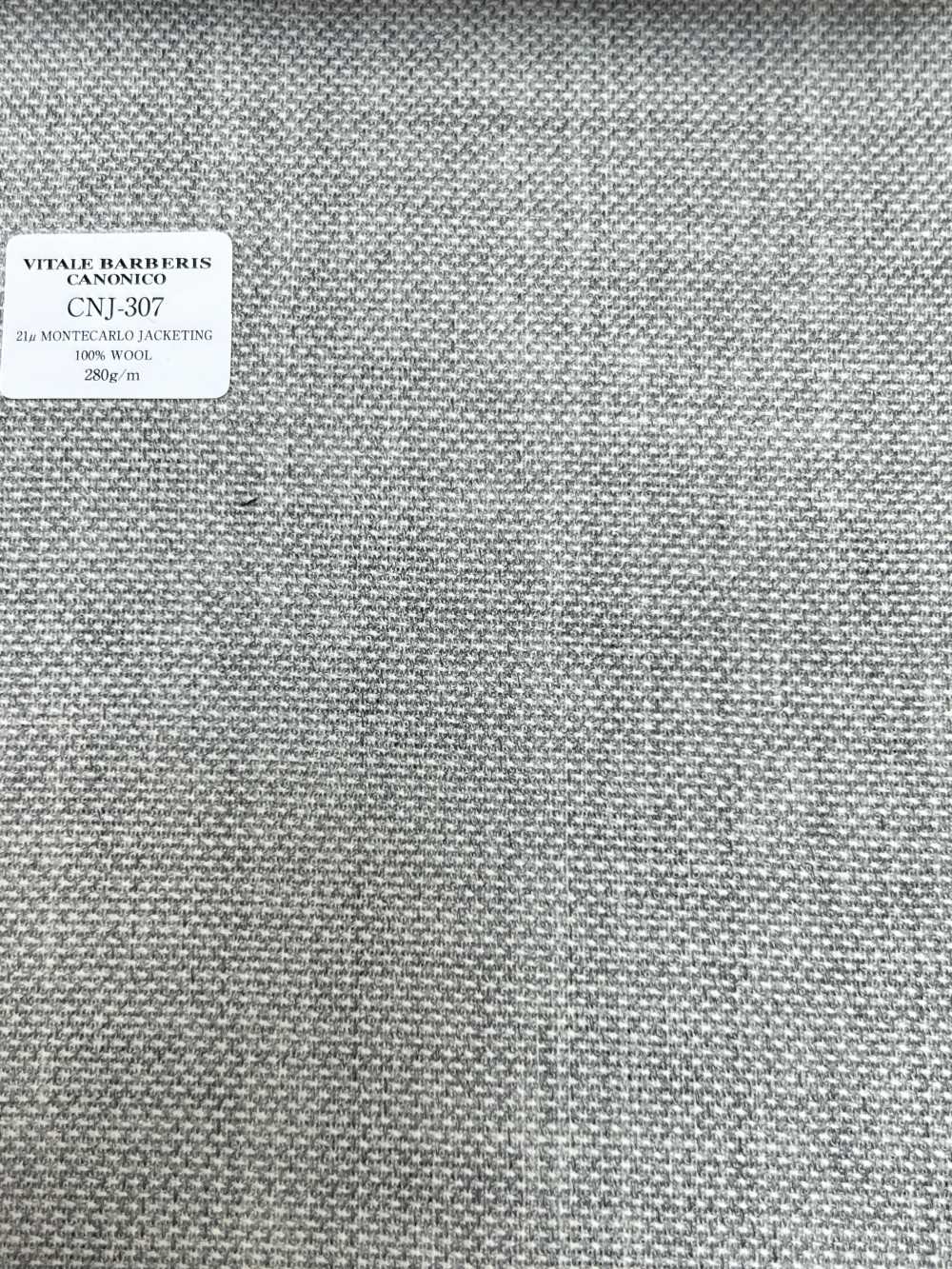 CNJ307 CANONICO (카노니코) 스테디 설러 21μMONTECARLO JACKETING 홉삭 라이트 그레이 무지[원단] CANONICO