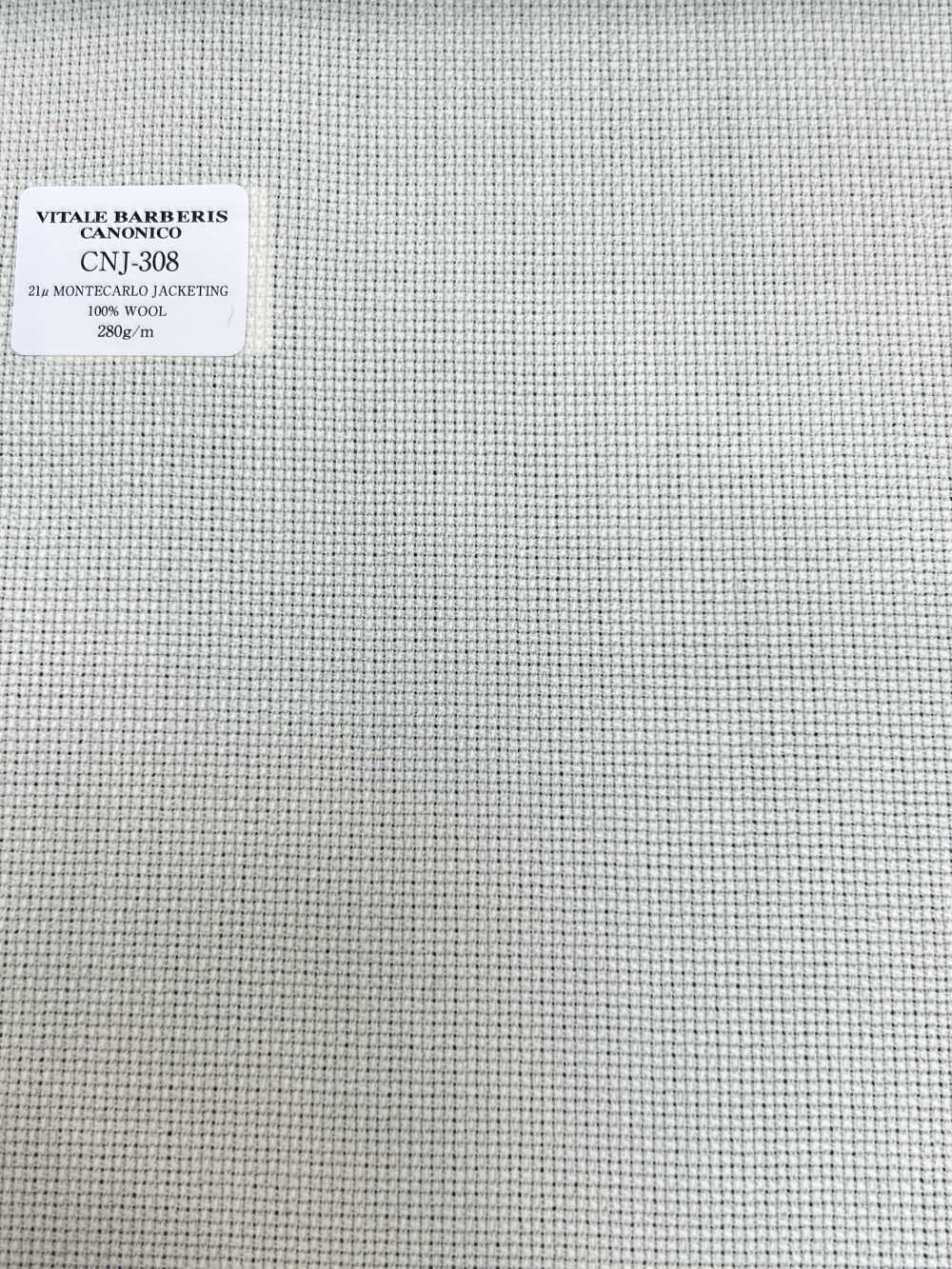 CNJ308 CANONICO(카노니코) 스테디 설러 21μMONTECARLO JACKETING 홉삭 아이보리 무지[원단] CANONICO