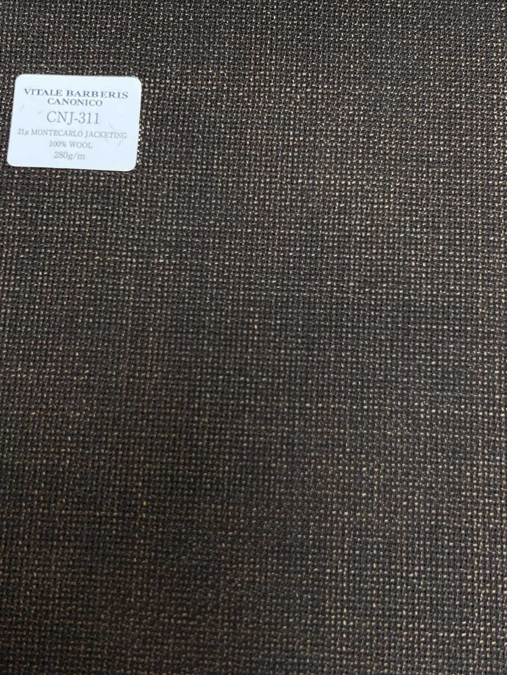 CNJ311 CANONICO(카노니코) 스테디 설러 21μMONTECARLO JACKETING 홉삭 브라운 무지[원단] CANONICO