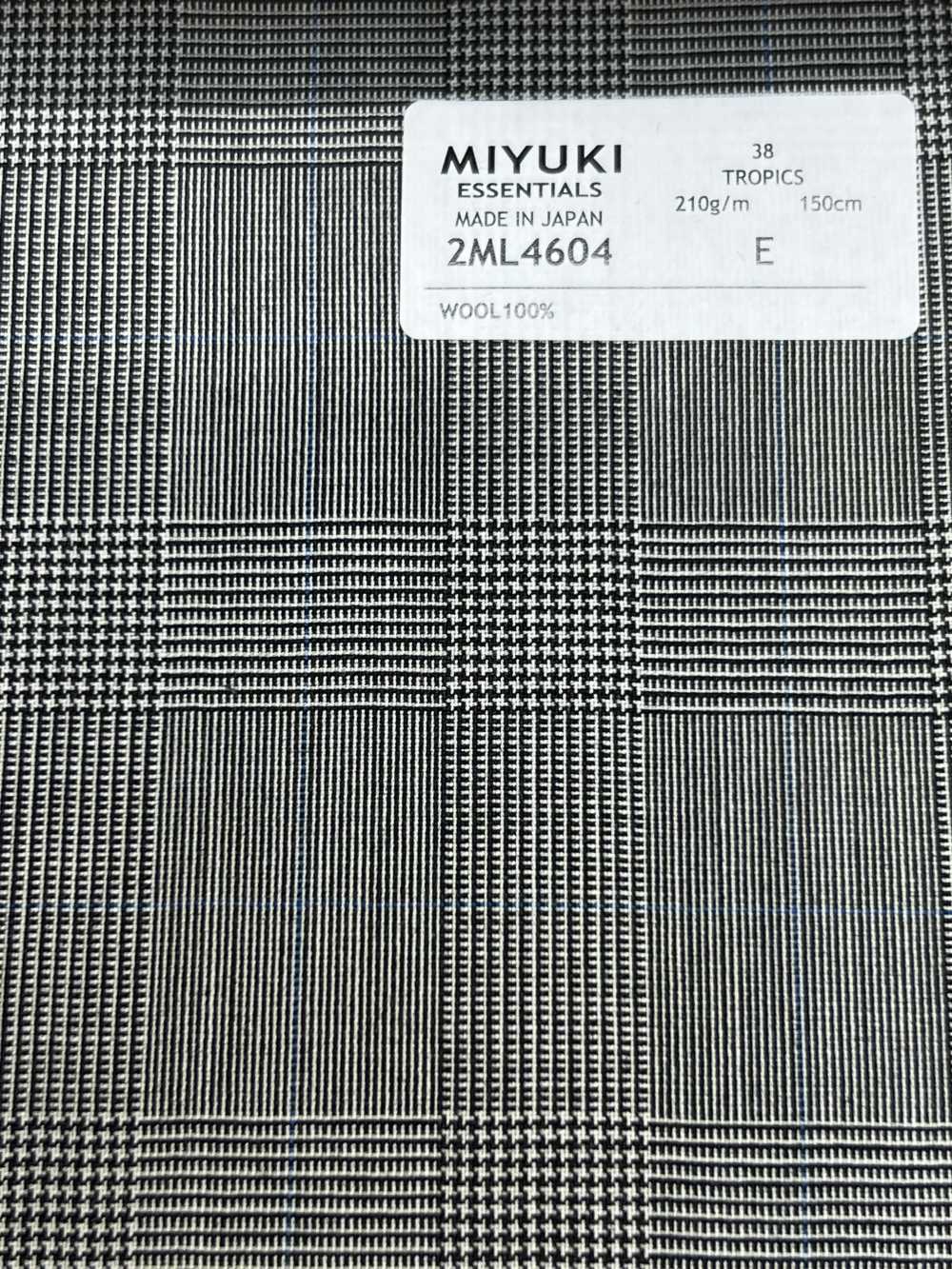 2ML4604 26SS 미유키 원단 MIYUKI 에센셜 TROPICS 라이트 그레이 체크 미유키 케오리(MIYUKI)