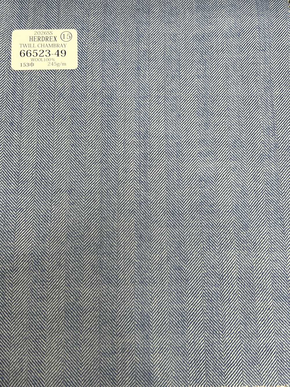 66523-49 26SS HERDREX 【TWILL CHAMBRAY】 트윌 샴브레이[원단] 쿠니시마 주식회사