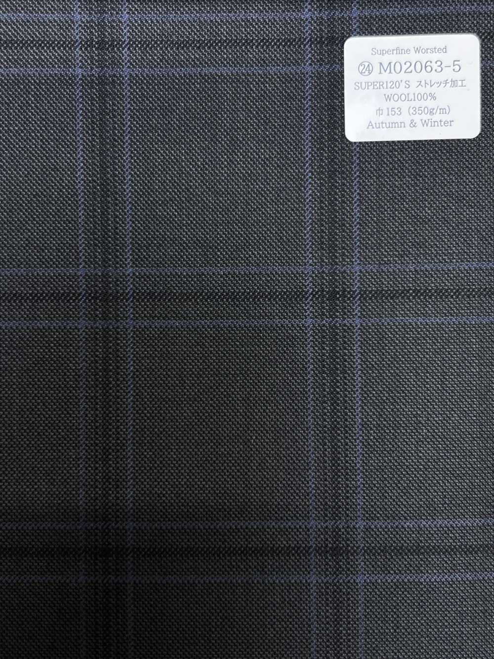 M02063-5 KUNISHIMA1850 Exclusive line 【Superfine Worsted】 그레이 체크[원단] 쿠니시마 주식회사