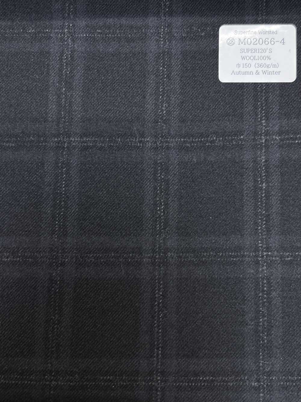 M02066-4 KUNISHIMA1850 Exclusive line 【Superfine Worsted】그레이 목 체크[원단] 쿠니시마 주식회사