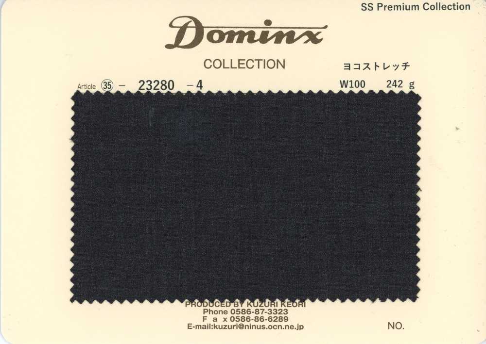 23280-4 기본 Pant Collection 가로 스트레치 울 100% DOMINX 프리미엄 컬렉션 차콜 그레이[원단] 갈리 모직 (DOMINX)