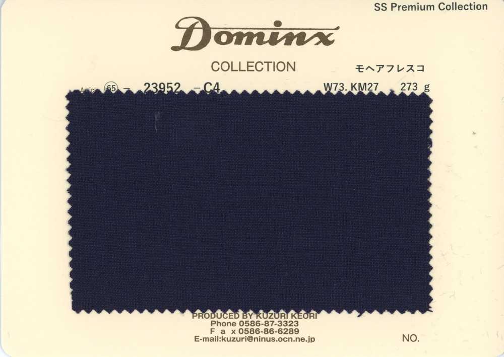 23952-C4 스테디셀러 모헤어 프레스코 키드모헤어 DOMINX(도민크스) 프리미엄 컬렉션 네이비[원단] 갈리 모직 (DOMINX)
