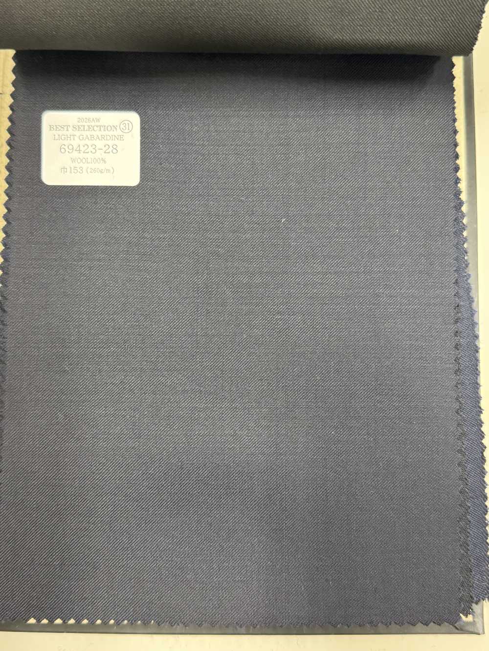 69423-28 26AW BESTSELECTION 【LIGHT GABARDINE】 라이트 개버딘 진한 남색 무지[원단] 쿠니시마 주식회사