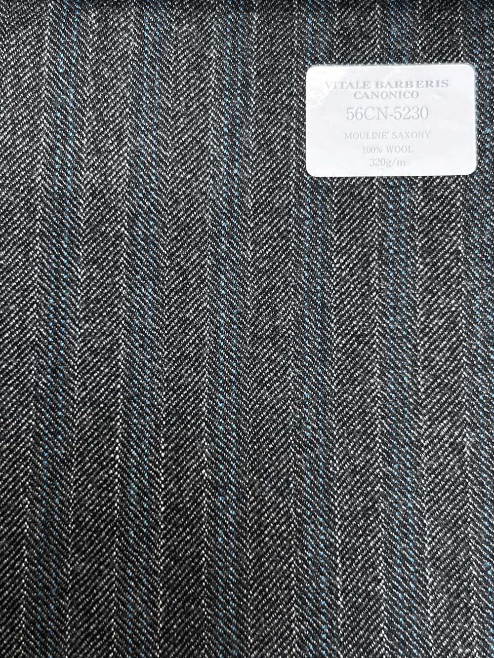 56CN5230 CANONICO(카노니코) 21 MOULINE SAXONY 회색/터키석 스트라이프[원단] CANONICO