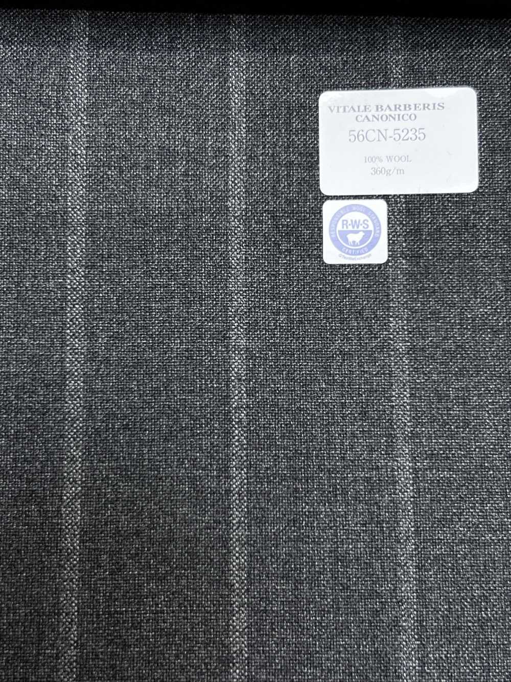56CN5235 CANONICO(카노니코) RWS TRADITIONAL WORSTED 21 회색 스트라이프[원단] CANONICO