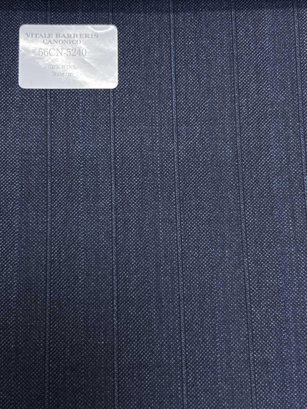 56CN5240 CANONICO(카노니코) TRADITIONAL WORSTED 21 진한 남색 섀도 스트라이프[원단] CANONICO