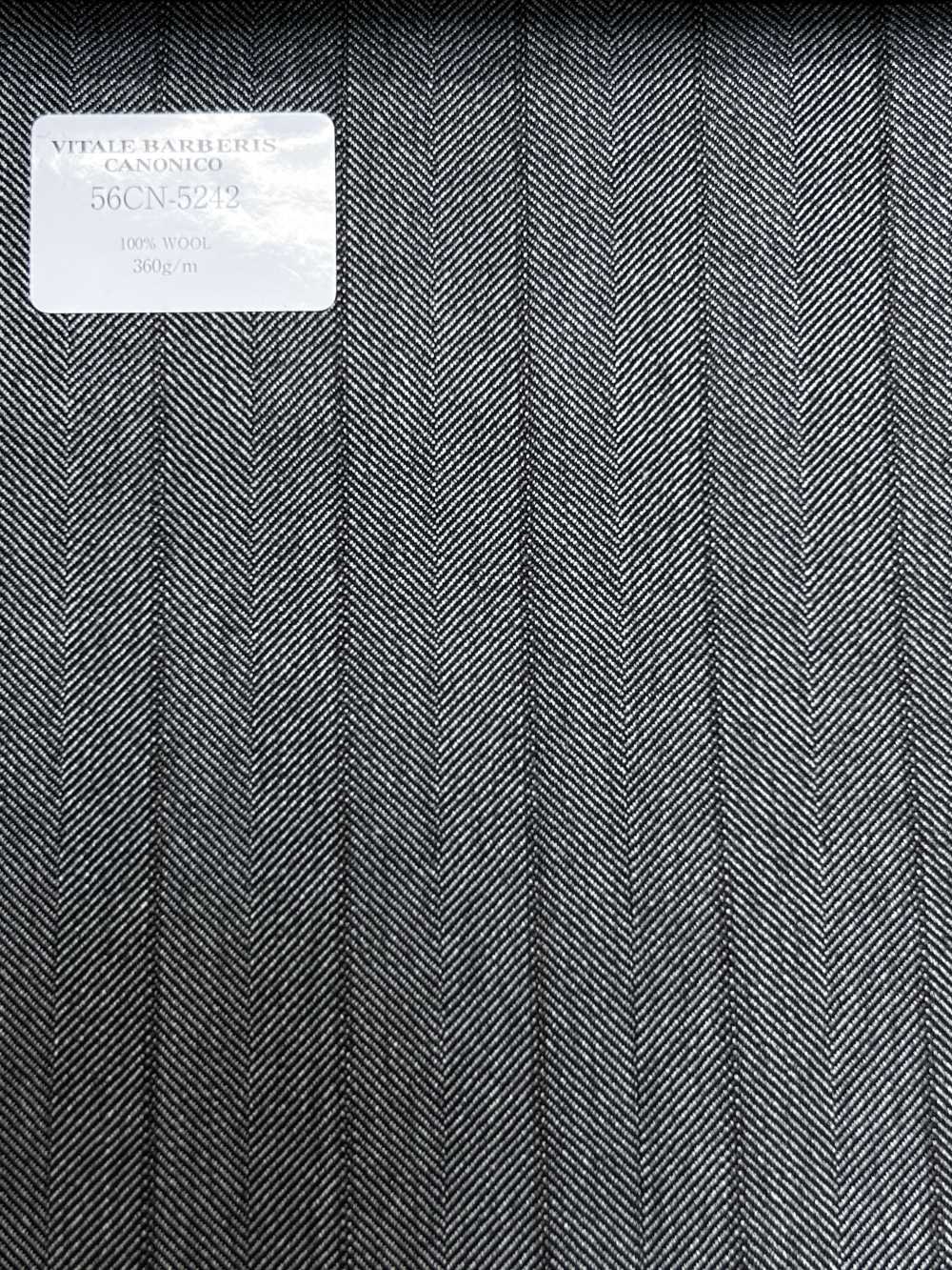 56CN5242 CANONICO(카노니코) 트래디셔널 워스트드 21 그레이/브라운 섀도 스트라이프[원단] CANONICO